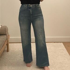 Emporio Armani high waisted wide leg jeans